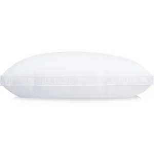 Size Goose Down Pillow - Single Bed Pillow,  Down and  Blend 500 Fill Power,   Cover, Medium Firm Support
