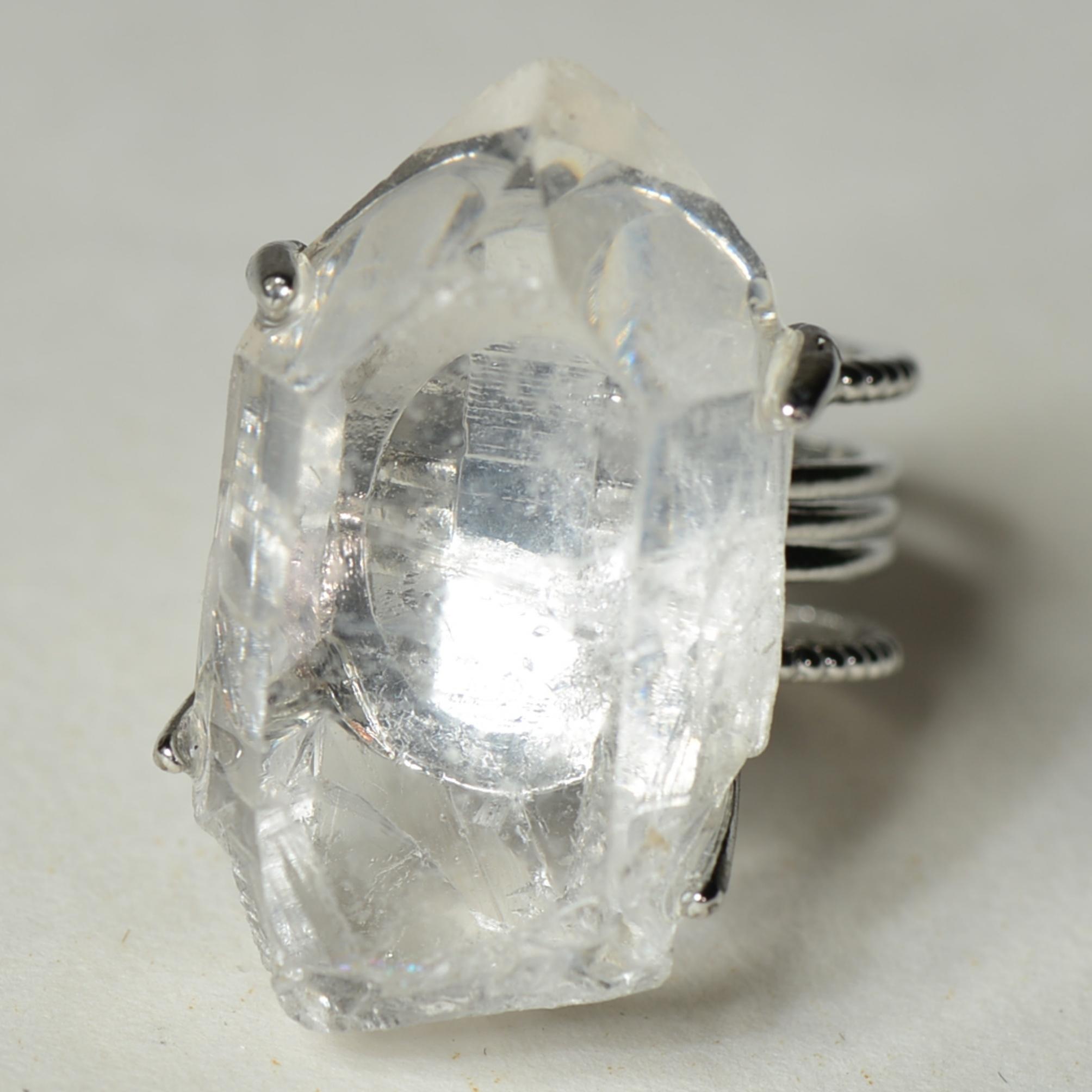 [No.334-342 Tray #12]Unique handmade crystal ring