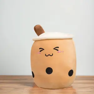 Milk Tea Plushies – Soft Boba Cushion for Room Decor or Hugs and snuggles