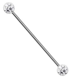 Glitterball Industrial Barbell
