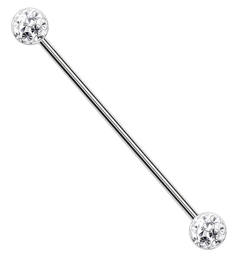 Glitterball Industrial Barbell