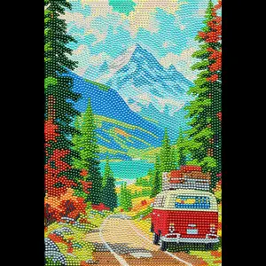 Travel Diamond painting, Landscape Crystal Diamond Painting Kit, Frameless