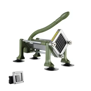 【Summervibes】VEVOR French Fry Cutter,  Potato Slicer with 1/2-Inch Stainless Steel Blade, Manual Potato Cutter Chopper with Suction Cups, Great for Potato, French Fries, Cucumber, Vegetables, Carrot
