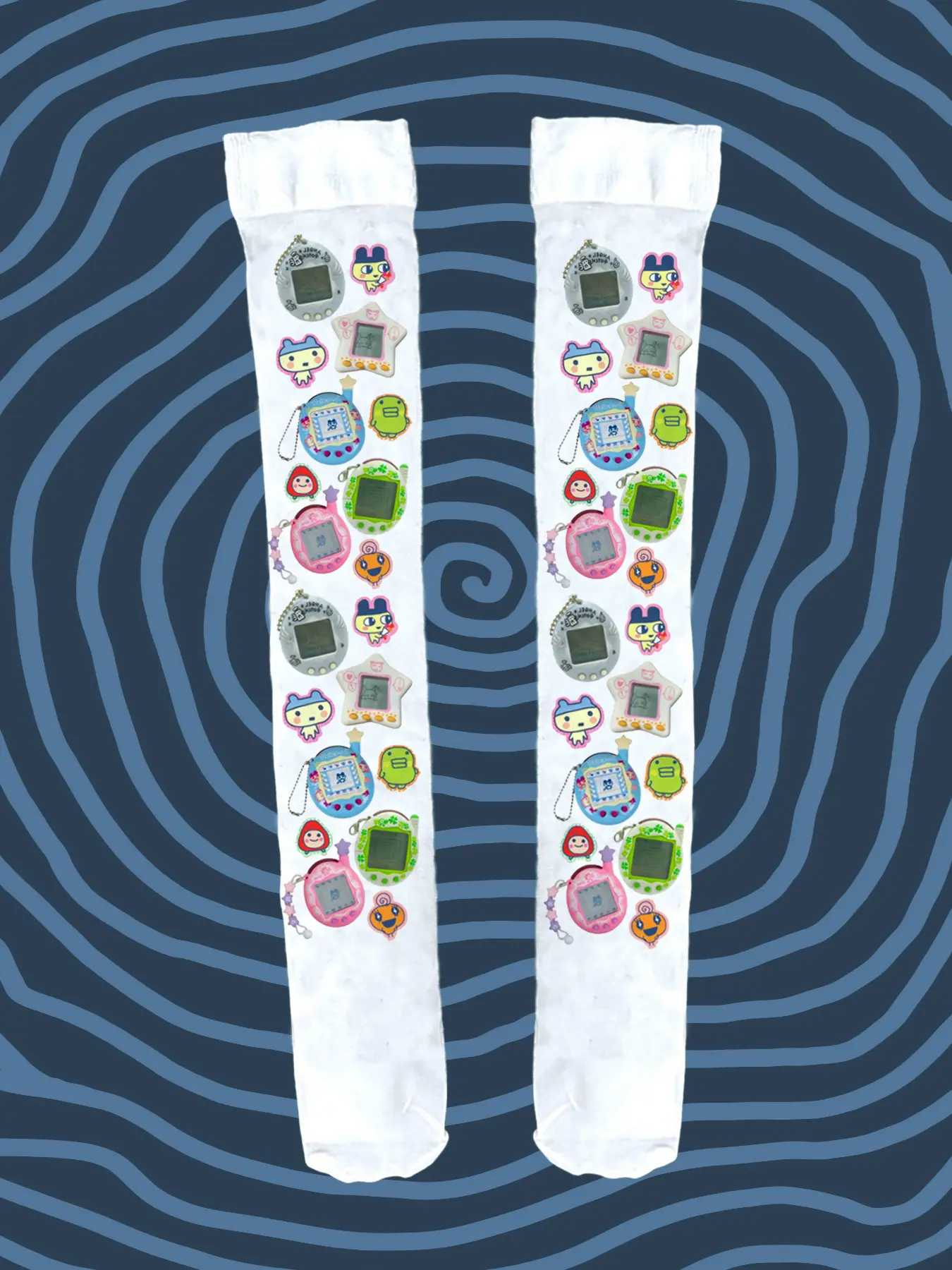 Cyber Kawaii Role-Playing Stockings, Unlock Millennial Culture, Wearable Tech Fashion Accessory, Trendy Addition
