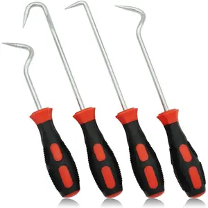 Hose Removal Hook Pick Set - 10" Hook, 8" Remover, Radiator Hose Puller Pack of 4