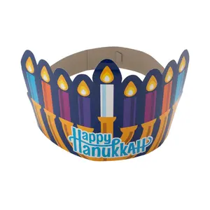 Menorah Crowns - 12 Pc.