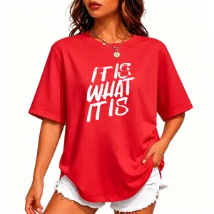 Stylish Casual T-Shirt Featuring the Bold Phrase "That's Just How It Is" for Effortless Attitude
