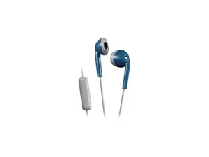 JVC HAF19MAH Retro Wired Earbuds, Blue