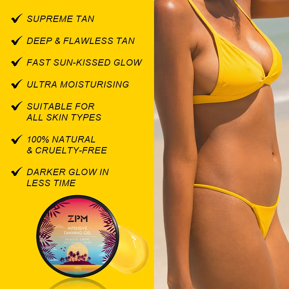 ZPM Pineapple luxury intensive tanning gel 100g Skincare - TikTok Shop