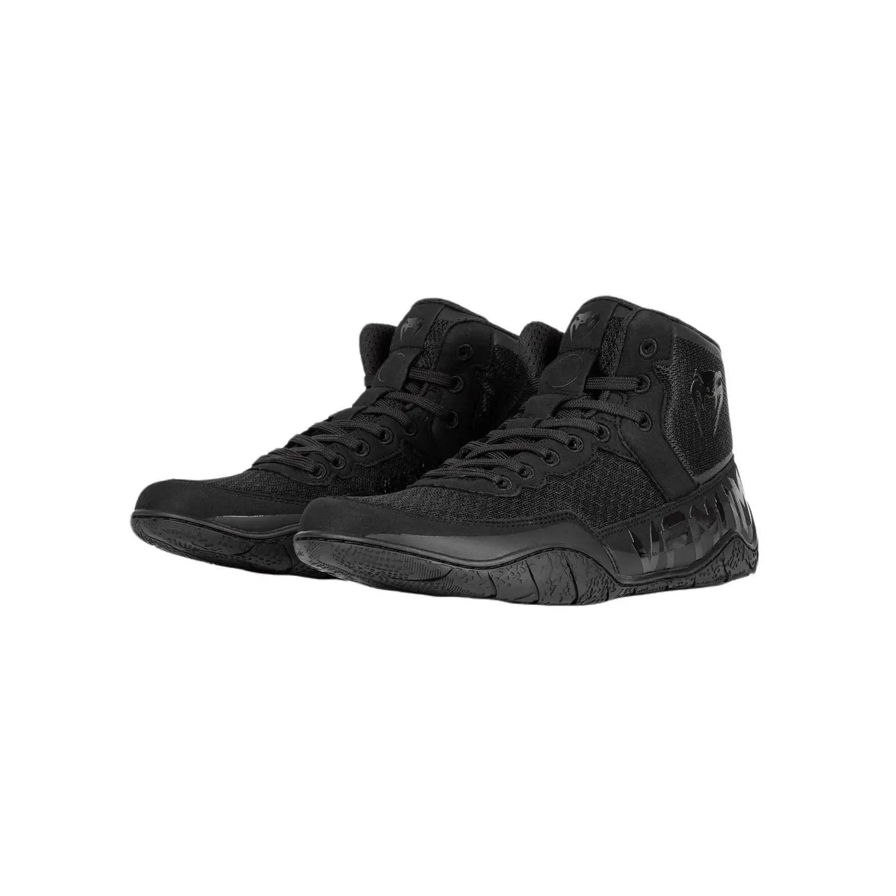 Venum Elite Men's Athletic Sports Footwear, Lightweight Low-Mid Wrestling & Gym Training Shoes with Flexible Rubber Outsole and Ankle Support, Training Footwear