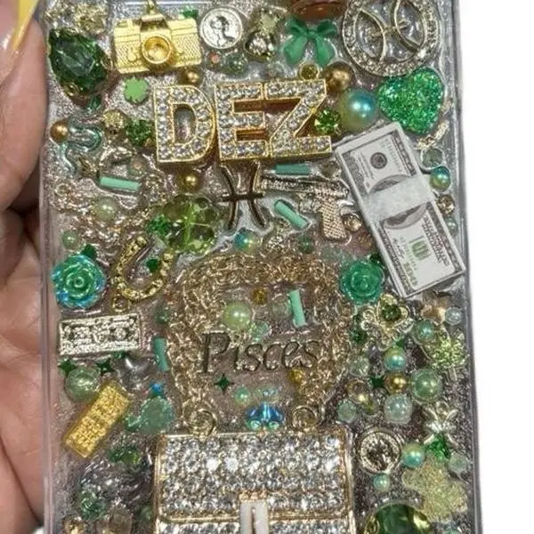 Cool Freestyle Junk Phone Case. Customizable Charms Handmade Unique Design Personalized Name or Sign Available for All iPhone Models. Samsungs and other android models available just message me.