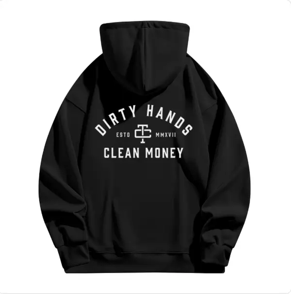 Men's hoodeds Trending Mechanic Unisex Shirt, Hoodie, Sweatshirt for Workwear Streetwear, Back Side Printed, ESTD MMXVII, Work Hard Dirty Hands Clean Money Casual Menswear Tops