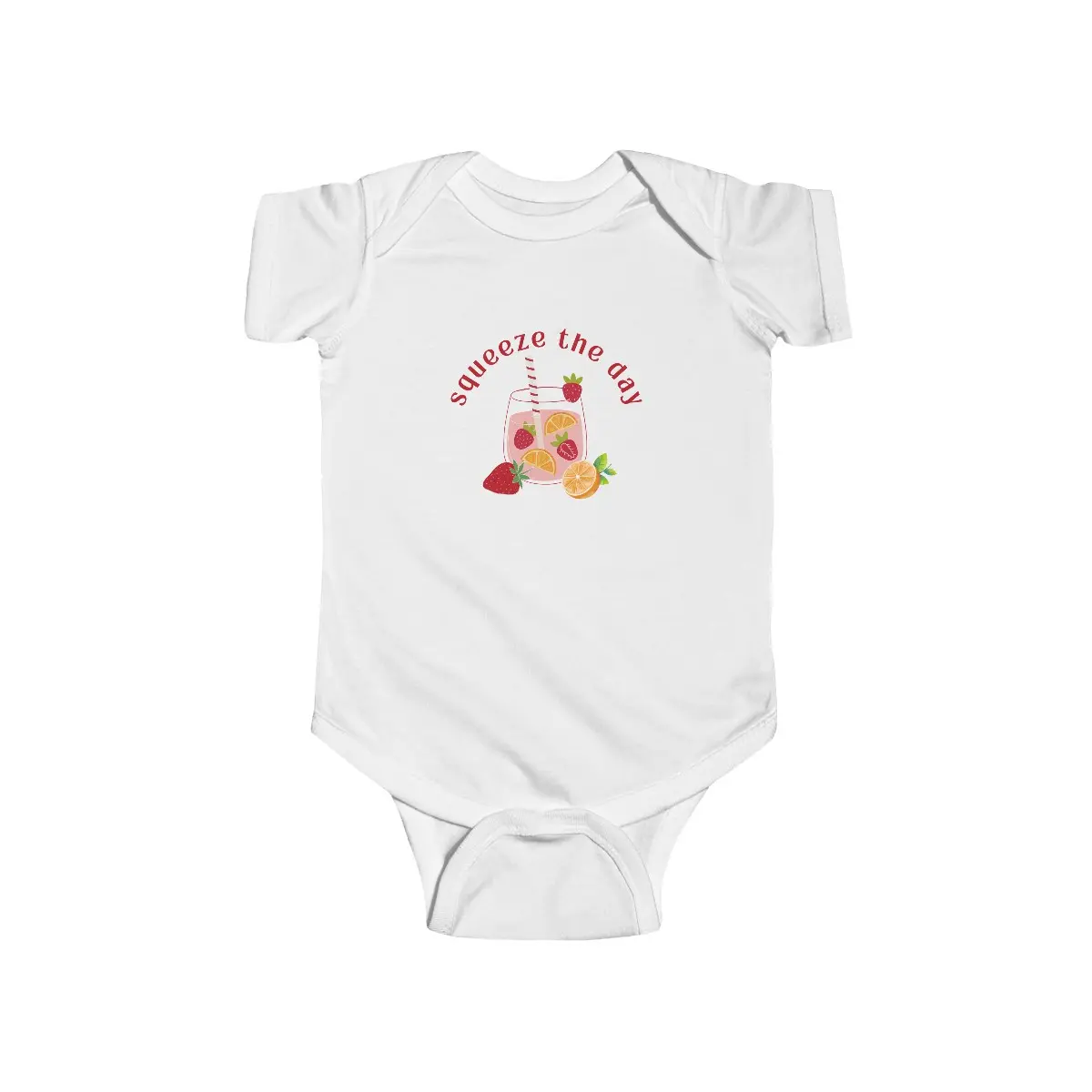 Squeeze the Day Orange Baby Onesie