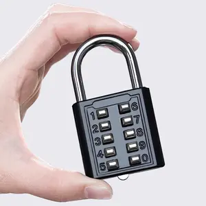 10-digit key password lock, color luggage storage cabinet, anti-theft mechanical digital password padlock, multi specification password lock