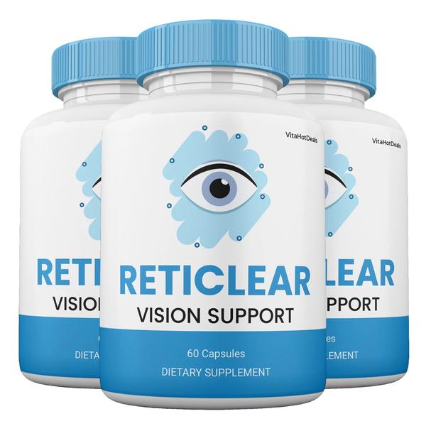 Reticlear Vision Capsules, for Vision, Clarity & Eye Health Support (3 Pack)