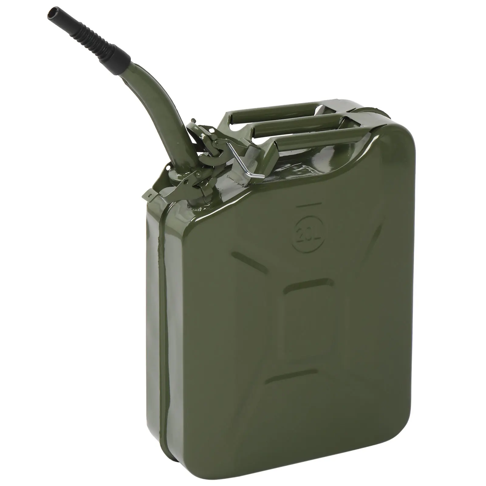 20L US Standard Cold-rolled Plate Petrol Diesel Can Gasoline Bucket with Oil Pipe Bottles Organiser Tin Canister