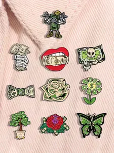 Creative Money Design Brooch, Fashionable Alloy Badge for Backpack & Clothes Collar, Trendy All-match & Exquisite Brooch for Birthday Gift