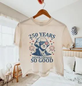 2026 America's 250th Anniversary Crop Top - Vintage 250 Years Never Looked So Good Shirt