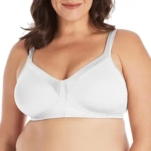 Playtex Womens 18 Hour Silky Soft Smoothing Wireless Bra, Full-Coverage T-Shirt Bra, Single Or 2-Pack
