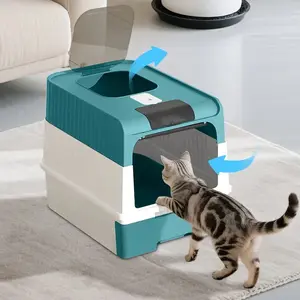 BlueMagic Cube Automatic Intelligent Cat Litter Box, Hands-Free Cleaning, Silent Design, Ideal for Multi-Cat Families