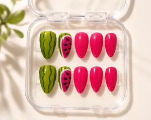 Adorablis Press-On Nail Set – Handmade False Nails Kit