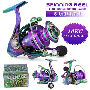 Sougayilang  Spinning Fishing Reel, Lightweight Yet Powerful, Aerodynamic Reel Rotor, 5.2:1 Gear Ratio, 22LBs Max Drag, EVA Self-locking rocker arm,Fits Standard Coozies| Unique Fishing Gift
