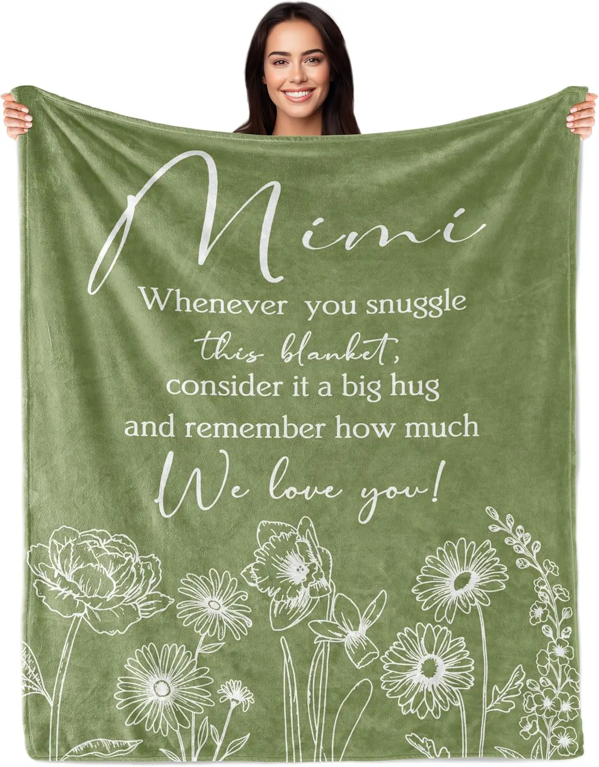 Mimi Gifts, Gifts for Mimi, Mimi Birthday Gifts for Grandma, Best Mimi Ever Gift, Gifts for Mimi from Grandkids Grandchildren, Gifts Ideas for Grandma Mimi Nana Gigi Granny Blanket