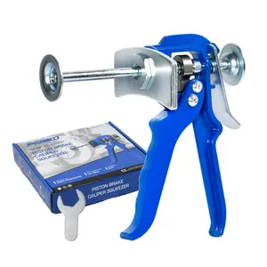 SMOTIVE PRO Single Ratchet Brake Caliper Press Tool, Heavy Duty Brake Piston Compressor and Pad Spreader for Most Vehicle Disc Brake Systems