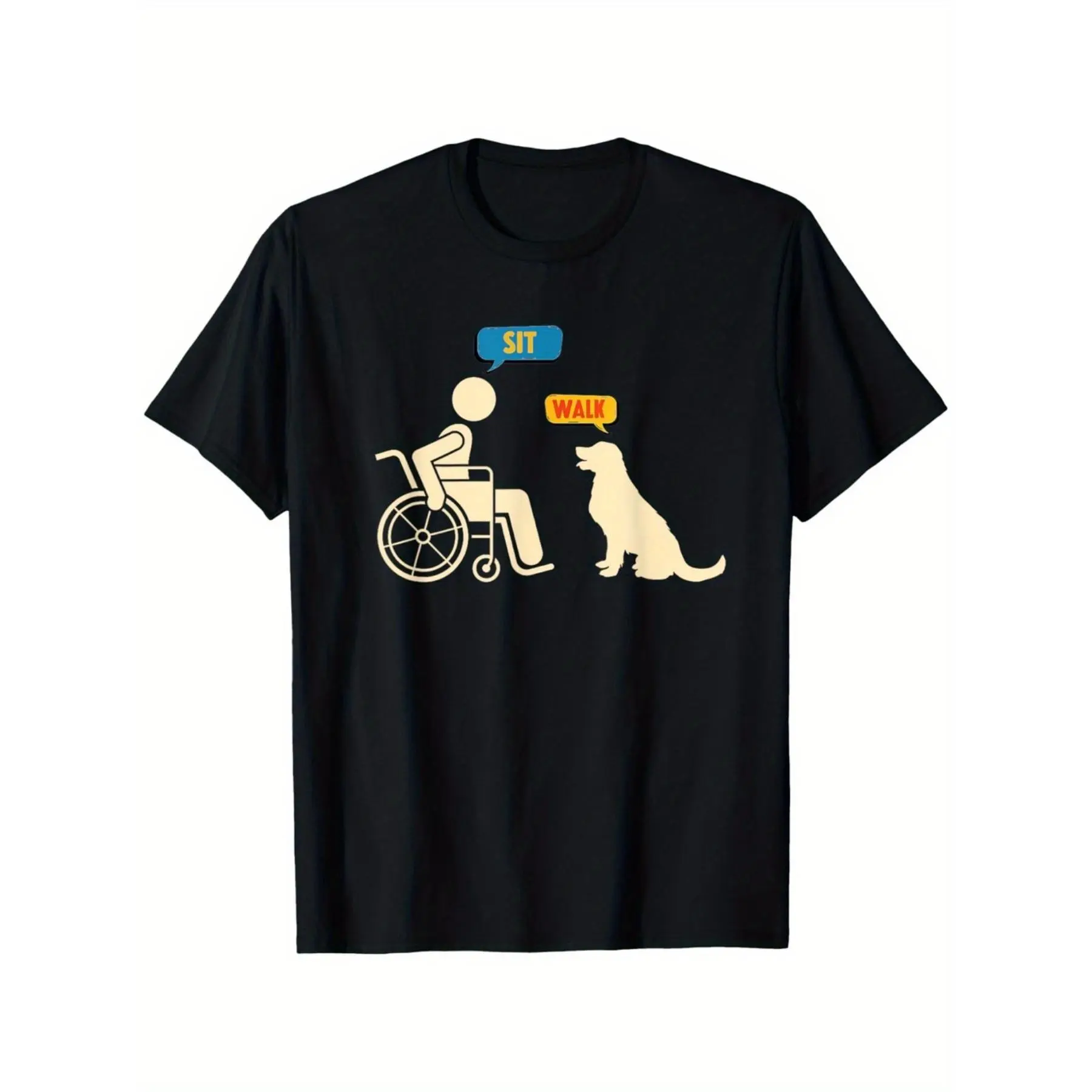 Funny Disability Awareness Graphic T-Shirt, Casual Short Sleeve Round Neck Top in Super Soft 100% Cotton for Daily Wear, Shortsleeve, Tshirt, Awareness Print, Regular Cut