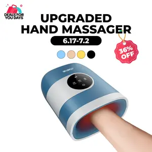 CINCOM Upgraded Hand Massager, Cordless Finger Soother with Customizable Settings，, Rechargeable with Comfort Warmth, Provides Ultimate Relaxation, Wonderful Gift for Black Friday, Thanksgiving, Christmas, Birthdays & More,summerwins Portable Pain Relief