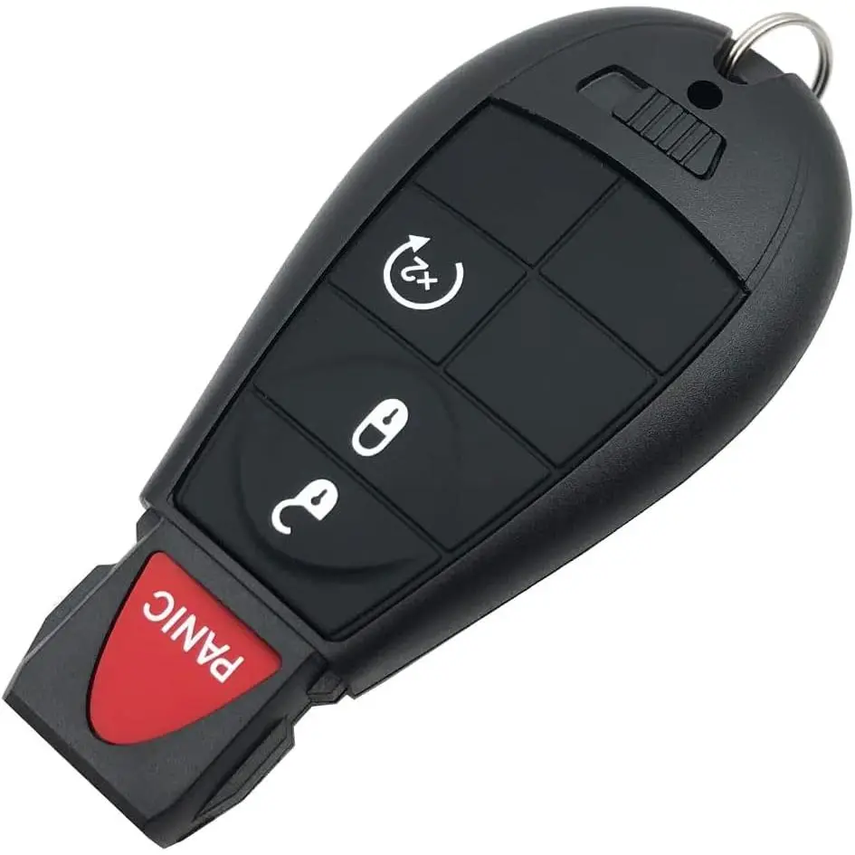Car Key Accessory Replacement Key Fob Cover Case - Compatible with 2013-2018 Dodge Ram 1500, 2500, 3500 Keyless Entry Remote Shell GQ4-53T, Ram 1500, Ram 2500, Ram 3500