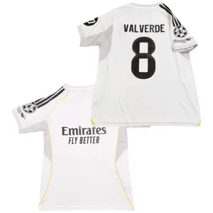 2025 2026 Home Valverde 8 Short Sleeve Soccer Jersey