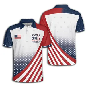 USA 250th Anniversary Polo Shirt 1776-2026 | Patriotic American Flag Golf4th of July Shirt | Gift for Dad | Veteran | Husband Independence Day