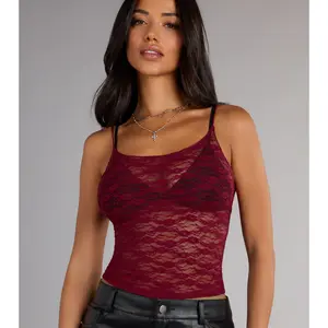 Delicate But Daring Lace Cami Crop Top