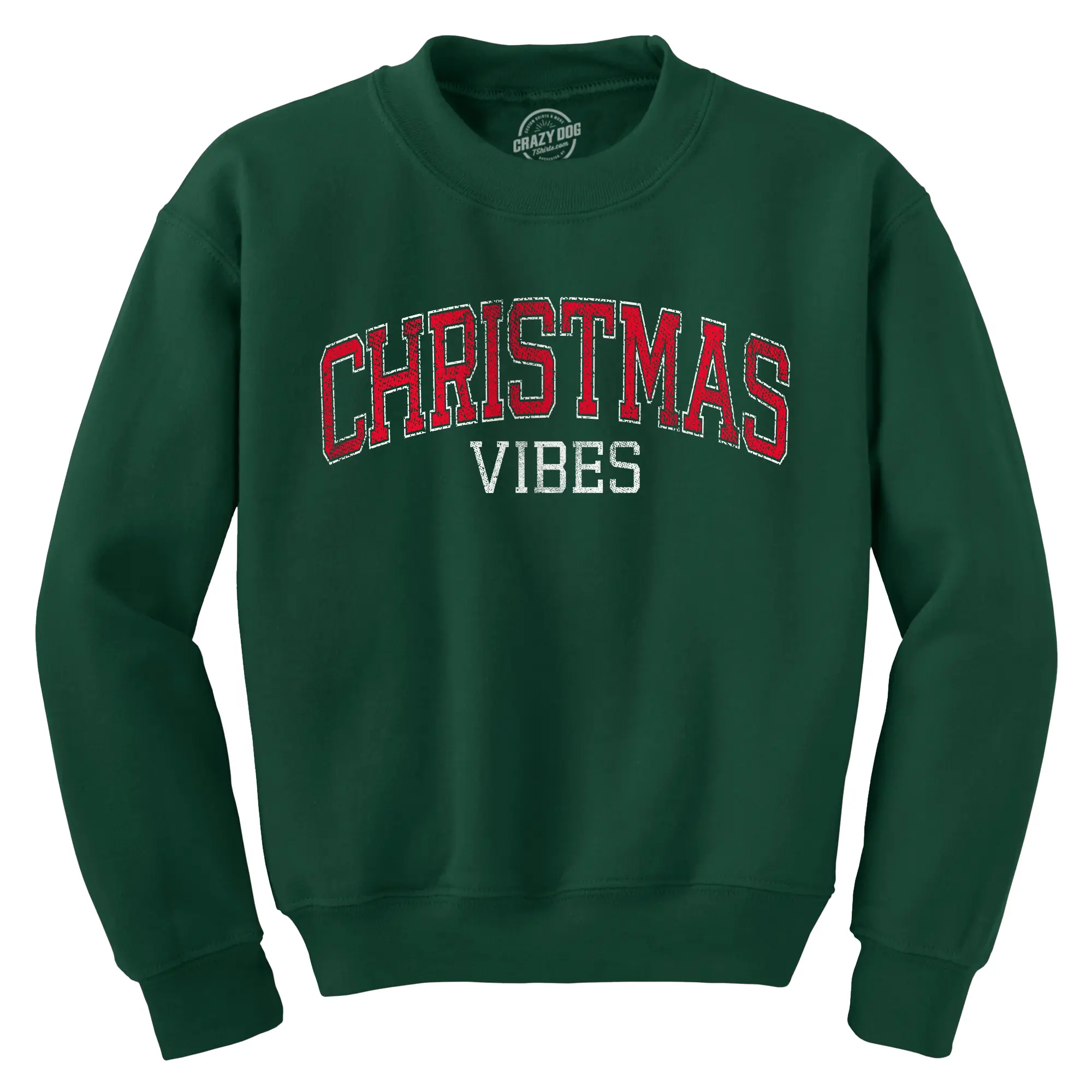 Christmas Vibes Crewneck Sweatshirt Funny Xmas Holiday Season Lovers Longsleeve Sweatshirt Funny Sweater Christmas Crew Neck Novelty Sweatshirts for Men Forest