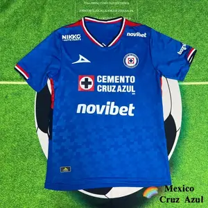 Mexico League Cruz Azul Away Black Sepulveda 9 Short Sleeve Jerseys LIGAMX Fan Edition