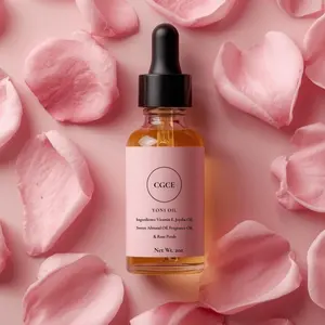 CGCE 2oz Dropper Bottle Body Oil - Natural Pure Cosmetic Liquid Moisturizer, Anti-Bacterial Gentle Jojoba Formula, 24 Months Shelf Life, Hydrating Recovery Solution for Outdoor Use (Single Item for Adults)