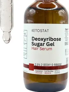 Ketostat Deoxyribose Sugar Gel 2-Deoxy-d-ribose 2dDR Hair Growth 110ml / 3.75 oz -  Stimulate The Formation of New Blood Vessels for Men or Women | l Haircare