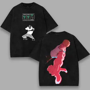 KINJI HAKARI JUJUTSU KAISEN Vintage Double Sided Print Washed T-Shirt Hoodie Sweatshirt & Tank Top Oversized Boys Graphic Tee Heavyweight Cotton Manga Anime Merch JJK Season 3 Mappa CULLING GAME