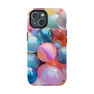 Marble Bubble Phone Case | Colorful Glossy Orb MagSafe iPhone Case | Wild Root Cases