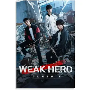Weak Hero Class 1 Korean TV Series Poster 4 Canvas Posters And Prints Wall Art Pictures for Living Room Bedroom Decor 08x12inch(20x30cm) Unframe-style