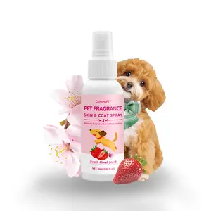 Pet Perfume Spray Sweet Floral Scent 50ML Travel Size, Essential Pet Fragrance Mist, Ideal for Daily Use & Travel