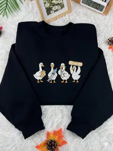 Medical Duck Embroidered Sweatshirt, Funny Nurse Duck Crewneck, Cute Healthcare Gift