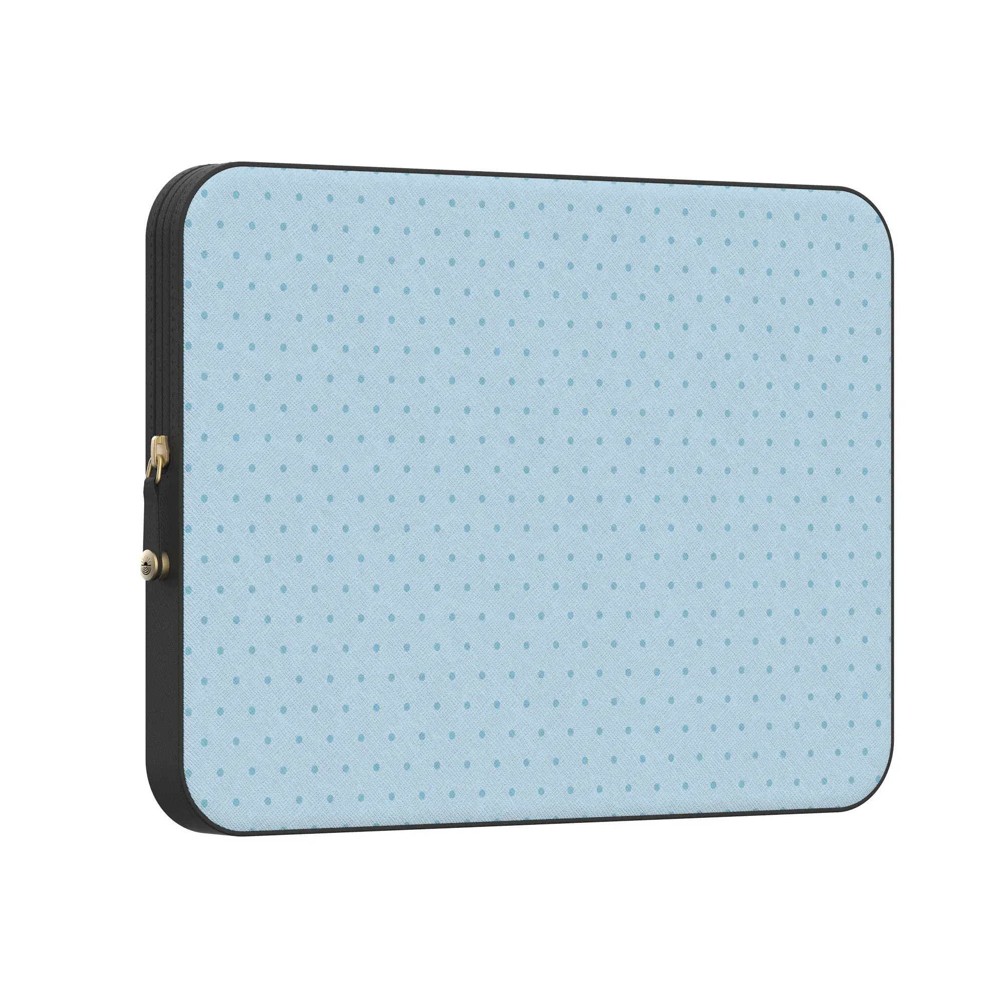 On the Dot | Blue Monochrome Polka Dot Laptop Case