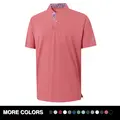 MAELREG Mens Golf Shirts Collarless Performance Dry Fit Moisture Wicking Casual Solid Short Sleeve Henley Shirts for Men Sport Top Sports Apparel