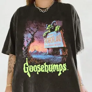 Goosebumps Shirt, Welcome To Land Shirt, Vintage Goosebumps Shirt, One Day At Land, Halloween Shirt, Movie Shirt Crewneck Cotton, Halloween Shirt, Funny Ghost Tee, Spooky Season, Summer Halloween Shirt, Fall Graphic Tee, Cute Halloween Shirt,
