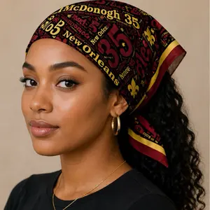 McDonogh 35 Pride Scarf - New Orleans Design with Bold Colors and Text