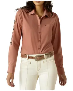 Ariat Women's Team Kirby Long Sleeve Button-Down Western Shirt Plus - 10053950-Plus