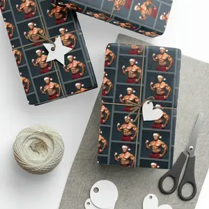 Trump Funny Christmas Wrapping Paper , MAGA Gift Wrap, Elon Musk Meme Wrapping Gift For Holiday, Funny Gift