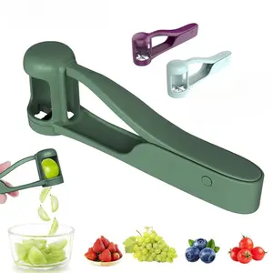 Safe Fruit Slicer, Portable Small Cutter for Grape Cherry Tomato Strawberry Blueberry, Lightweight Kitchen Tool for Salad Cake Decoration